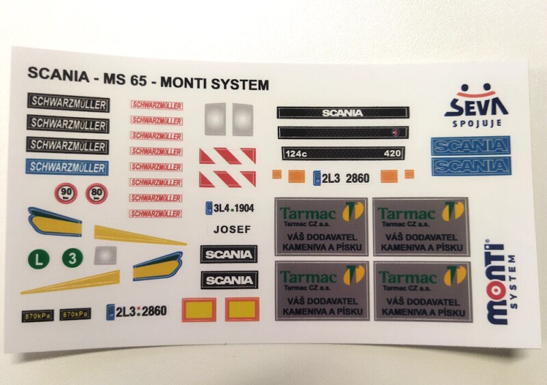  Aršík polepů Scania Tarmac II
